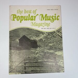 The Best Of Popular‎ Music Magazine Apr May 1978 Vol 6 #3 Piano Vocal Guitar Vtg